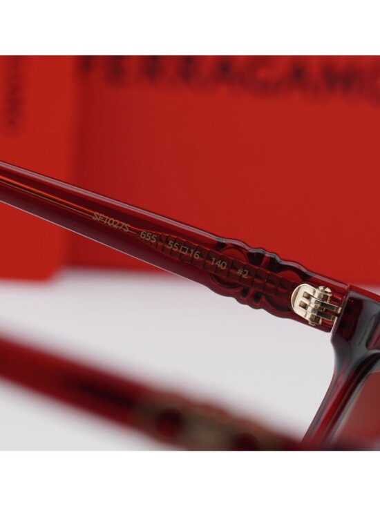 Salvatore Ferragamo SF1027S 655 Square Sunglasses - Wine / Brown main image 5